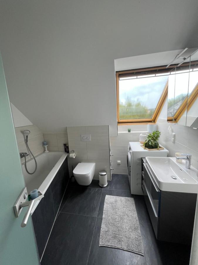 105 Qm Neues Klimatisiertes Appartment Fuer Familien Privater Parkplatz Chemnitz Buitenkant foto